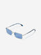 Hawkers Sour Sunglasses with Silver Blueberry Metal Frame and Blue Lens HSOR22SLM0