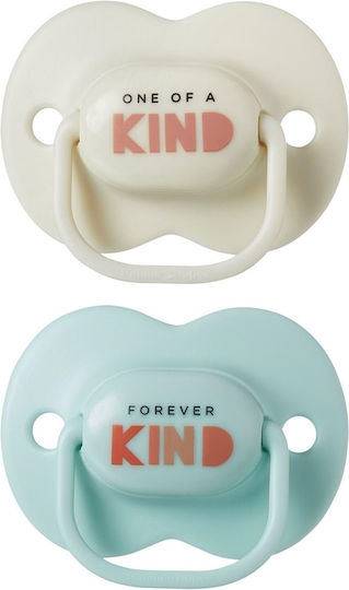 Tommee Tippee Anytime Soother Orthodontic Pacifiers Silicone Grey/Light Blue for 0-6 months 2pcs