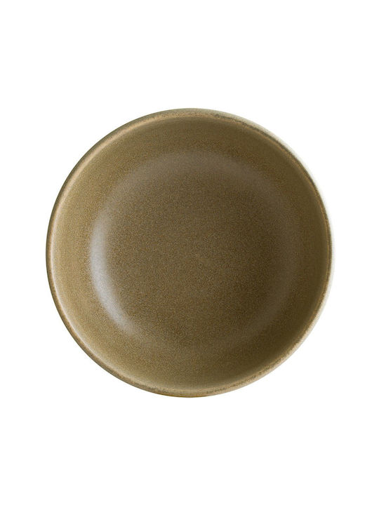 Bonna Cereal Serving Bowl Round made of Porcelain Brown with Diameter 14cm