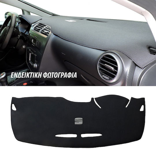 Car Dashboard Cover Fabric with Emblem for Dacia Duster Black Colour