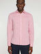 North Sails Men's Shirt Long Sleeve Linen Pink