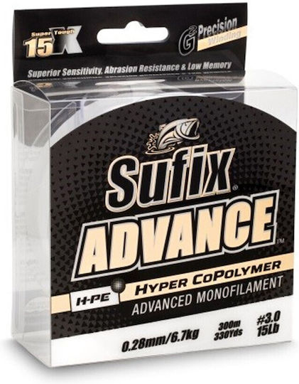 Sufix Πετονιά Ψαρέματος 300m / 0.33mm / 4.5kg