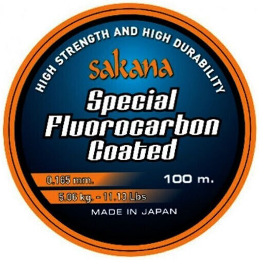 Sakana Πετονιά Ψαρέματος Fluorocarbon Διάφανη 100m / 0.395mm / 22kg