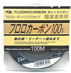 YGK Fluorocarbon Fishing Line Transparent 100m 0.26mm YGK Fluorocarbon Fishing Line Transparent 100m 0.26mm
