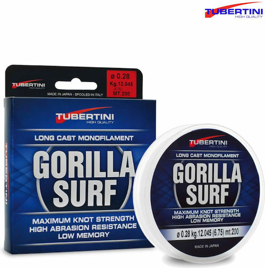 Tubertini Fishing Line Transparent 200m / 0.240mm / 7.975kg