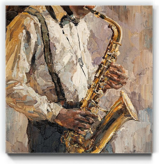 Walls Музикален джаз Картина Платнен 30x30см