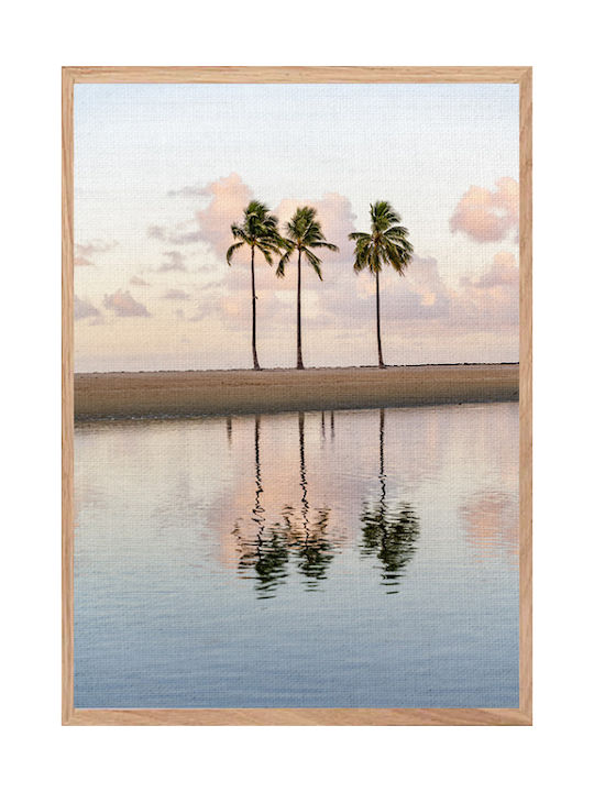 Walls Palms on the Beach Canvas Painting 30x40cm