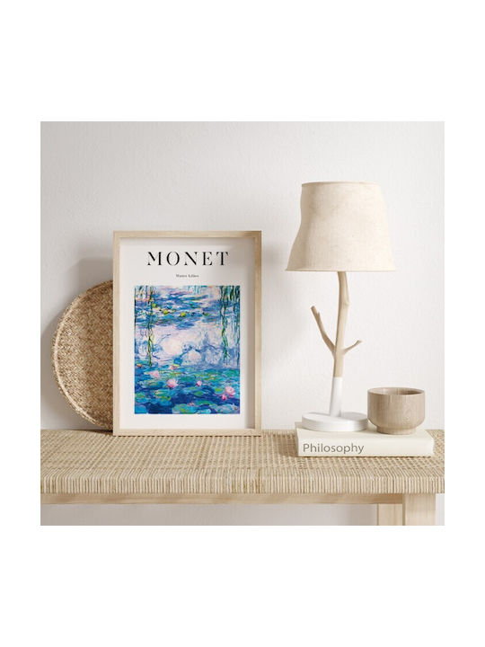 Walls Poster Cadru Reproducție Monet Lemn 60x90cm
