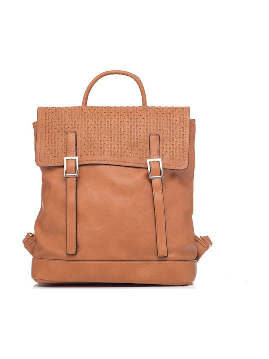 V-store Women's Backpack Shoulder Bag Brown