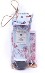 Blue Scents Pomegranate Skin Care Set for Moisturizing & Cleaning Body Cleaning with Hand Cream & Soap