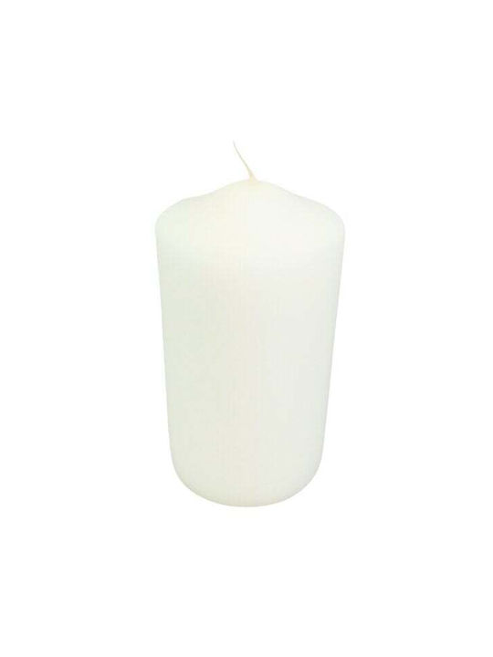 CANDLE COLLAR 8X15CM (WHITE)