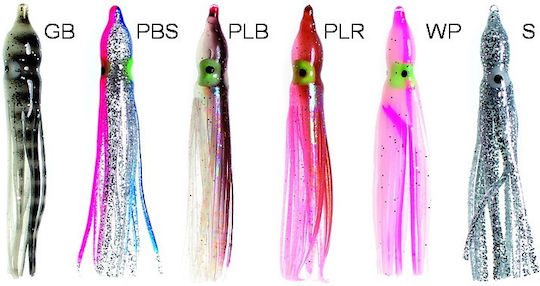 Nakazima Japan Artificial Bait Octopuses 6cm Set 5pcs
