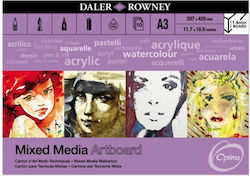 Daler Rowney Bloc de Desen Mixed Media No4 30x40cm 10 Foi