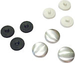 Michailidis DM Black Sewing Button 100pcs