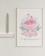 Lumanare De Paste Pătrată Flamingo 50cm Albă