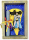Easter Candle Batman Round Handmade