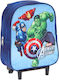 Marvel Avengers Σχολική Τσάντα Τρόλεϊ Νηπιαγωγείου Light Blue