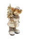 Christmas Figure Little mouse Gray Length 6cm