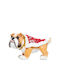Christmas Plastic Figure Doggy Brown Height 23cm