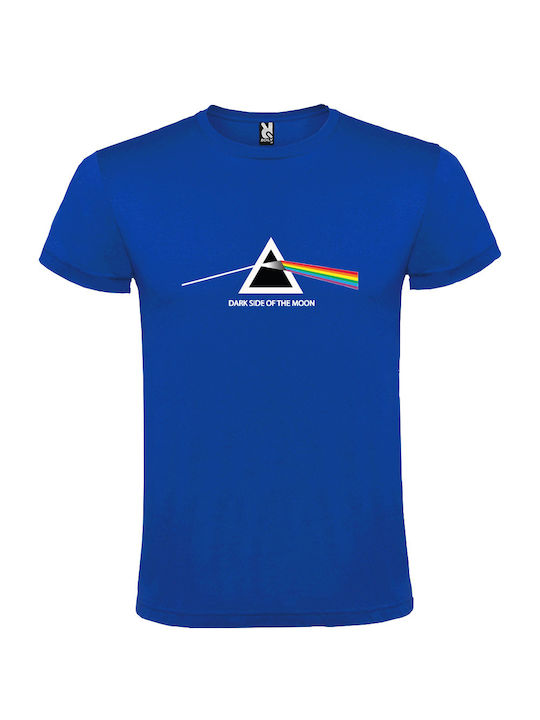 Tshirtakias Dark Side Moon T-shirt Pink Floyd Blau