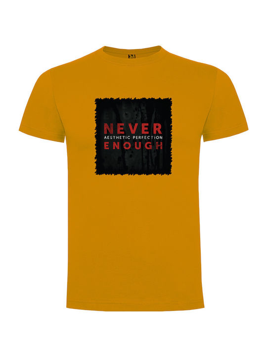 Tshirtakias Aesthetic Perfection Never Enough T-shirt Orange