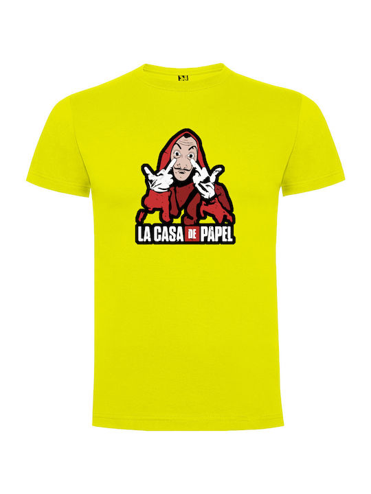 Tshirtakias T-shirt La Casa de Papel Gelb