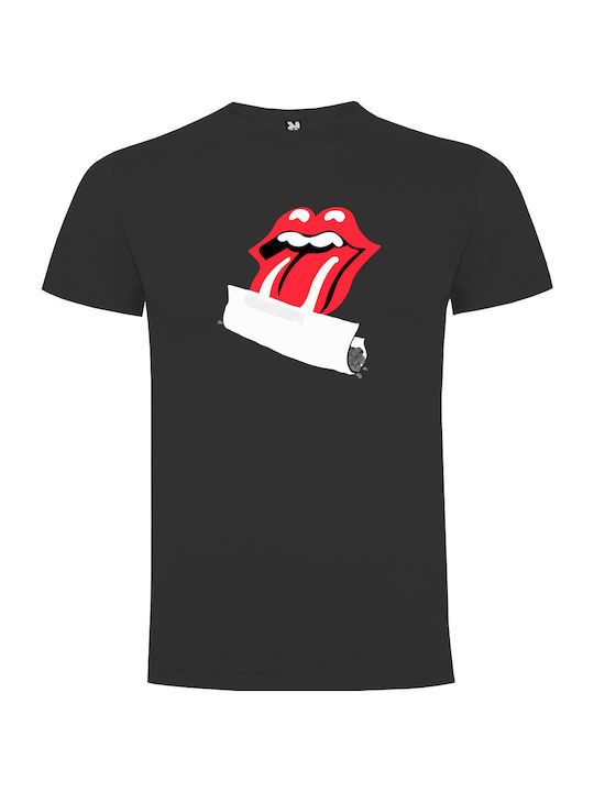 Tshirtakias T-shirt Rolling Stones σε Μαύρο χρώμα