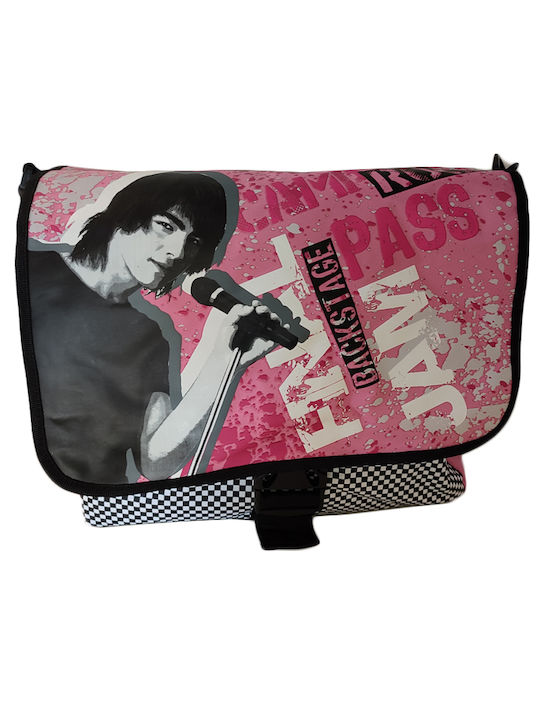 Disney Rock School Bag Shoulder Elementary, Elementary Pink with Water Bottle Holder