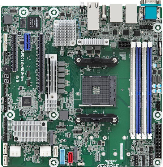 ASRock X570D4U-2L2T/BCM Mainboard Micro ATX mit AMD AM4 Sockel