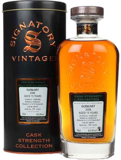 Single Malt Ουίσκι 15 Ετών Σκωτίας 63.9% 700ml