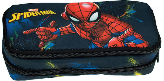 Gim Spiderman Federmäppchen Zylinderförmig Blau