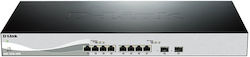 D-Link DXS-1210-10TS/E Managed L2 / L3 Switch with 8 Ethernet Ports and 2 SFP Ports