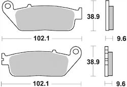 Braking Τακάκια Μοτοσυκλέτας Εμπρός για Yamaha X-CITY 250