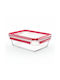 Emsa Lunchbox Glas Rot 1300ml 1Stück