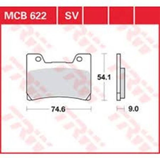 TRW Motorcycle Brake Pads Front for Yamaha TDM 850 / V-MAX