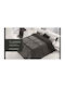 Manterol Casa Duvet Cover with Microfiber Filling Queen 235x270cm Gray 950 GSMGsm