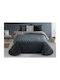 Manterol Casa Κουβερτοπάπλωμα με Γέμιση Microfiber Υπέρδιπλο 235x270εκ. Γκρι 750 GSM