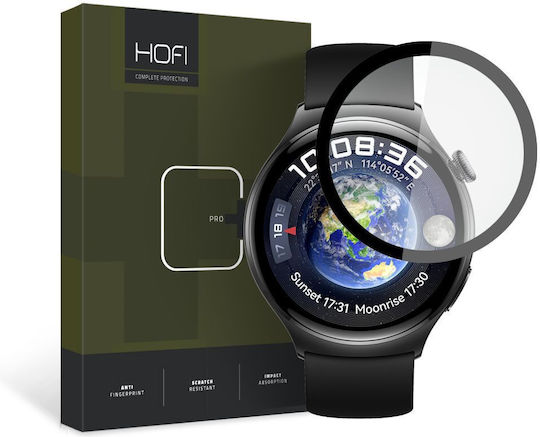 Hofi Pro+ Full Face Tempered Glass για το Huawei Watch 4 1τμχ Black