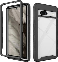 Silicone / Plastic Back Cover Black (Google Pixel 7a)