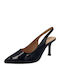 Anatomic Patent Leather Pointed Toe Black Heels