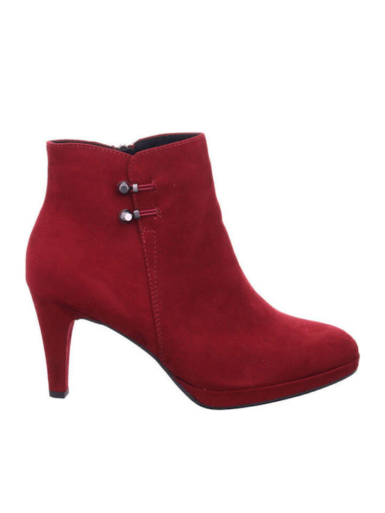 Ghete Dama Culoare Full Face Burgundy de Piele