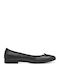 Damen-Ballerinas aus Leder Black