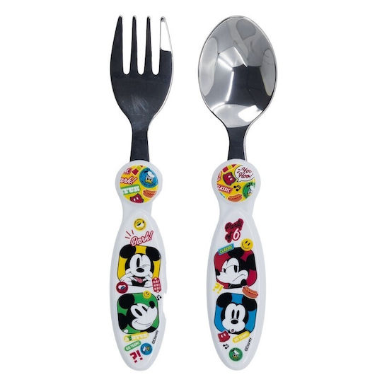 Stor Baby Set with Fork made of Metal Multicolour 2pcs