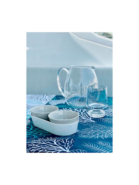 Marine Business Tablecloth Stain Resistant Coastal White 130x155cm