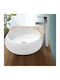 ECD Germany Deasupra Blatului Chiuvetă Ceramică 35x35x12cm Alb
