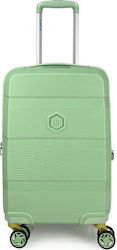 Bg Berlin Cabin Travel Suitcase Hard Turquoise with 4 Wheels Height 55cm.