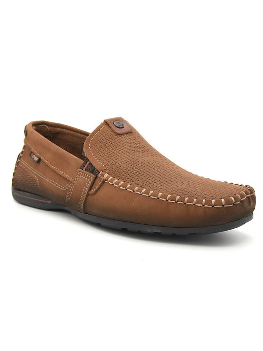 Pegada Δερμάτινα Ανδρικά Loafers Camel