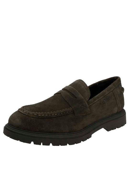 S.Oliver Men's Suede Moccasins Brown