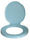 Toilettensitz Kunststoff 45,5x36,7cm Blau