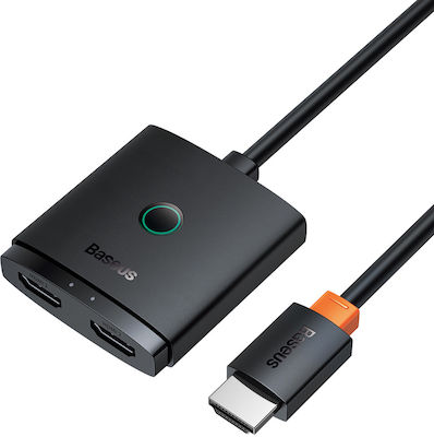 Baseus AirJoy Konverter HDMI männlich zu HDMI 2x weiblich Schwarz